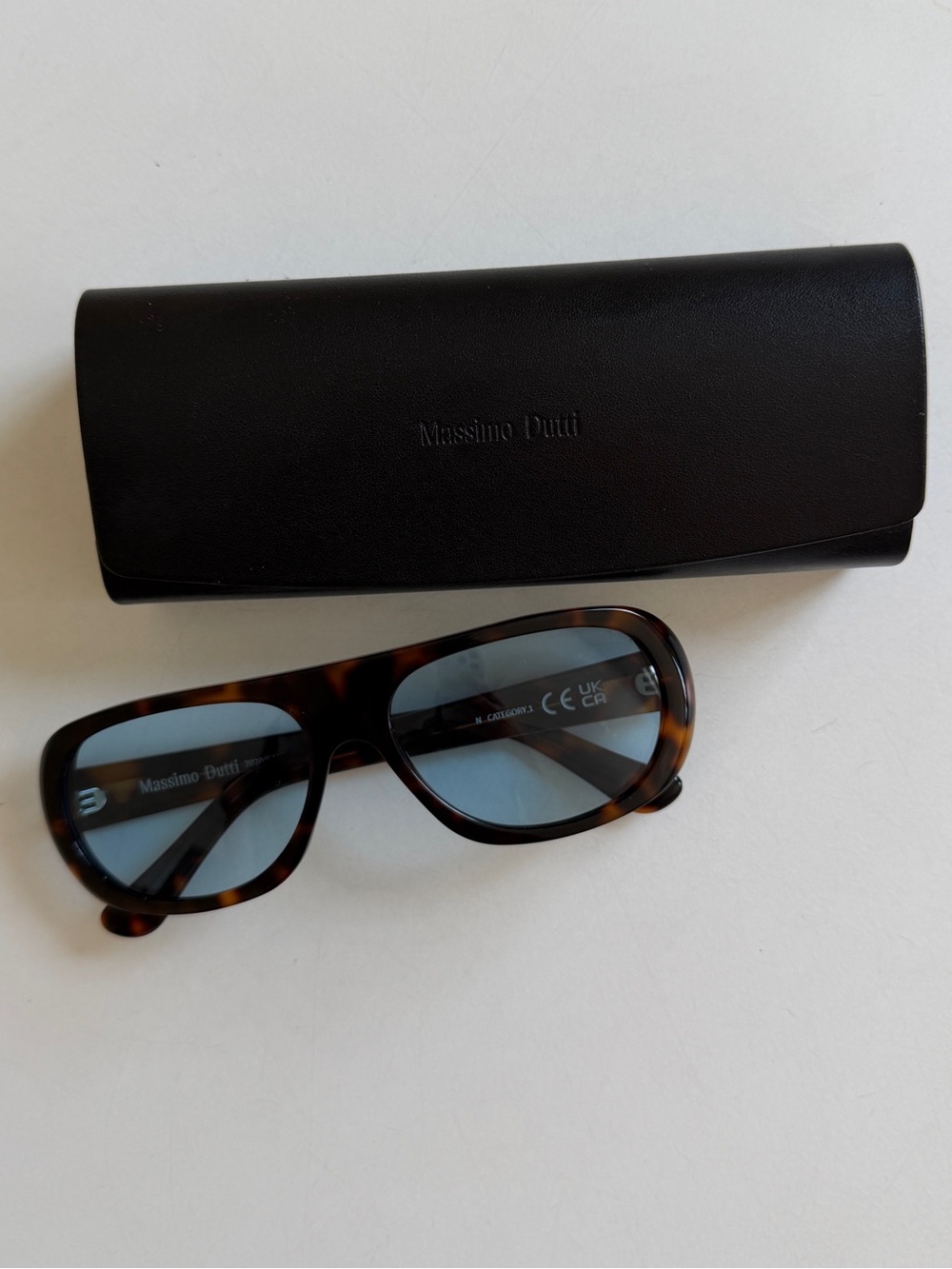 MASSIMO DUTTI Wide Tortoiseshell Effect Sunglasses